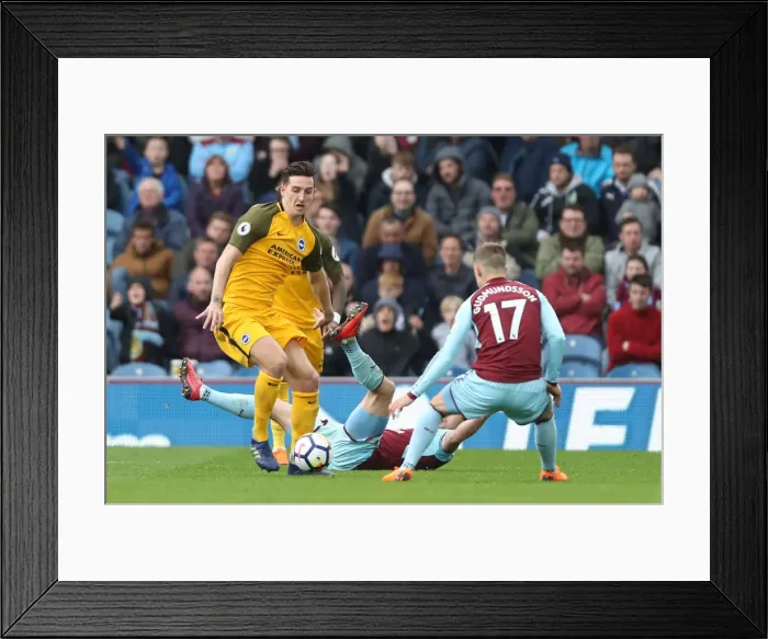 Framed Print : Battle at Turf Moor: Premier League Clash Between Burnley and Brighton & Hove Albion (28APR18) Framed Print : Battle at Turf Moor: Premier League Clash Between Burnley and Brighton & Hove Albion (28APR18)