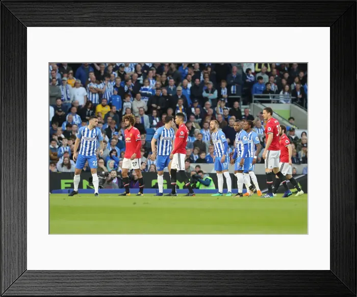 Framed Print : Brighton and Hove Albion vs Manchester United: Premier League Showdown at American Express Community Stadium (04.05.18) Framed Print : Brighton and Hove Albion vs Manchester United: Premier League Showdown at American Express Community Stadium (04.05.18)