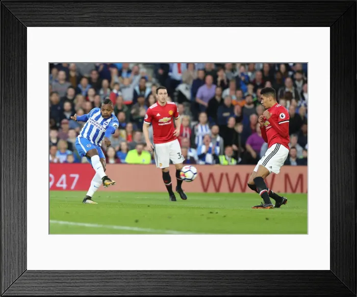 Framed Print : Brighton and Hove Albion vs Manchester United: Premier League Showdown at American Express Community Stadium (04.05.18) Framed Print : Brighton and Hove Albion vs Manchester United: Premier League Showdown at American Express Community Stadium (04.05.18)