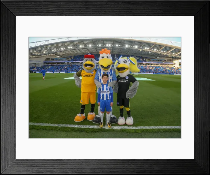 Framed Print : Mascots - Man Utd-9782 Framed Print : Mascots - Man Utd-9782
