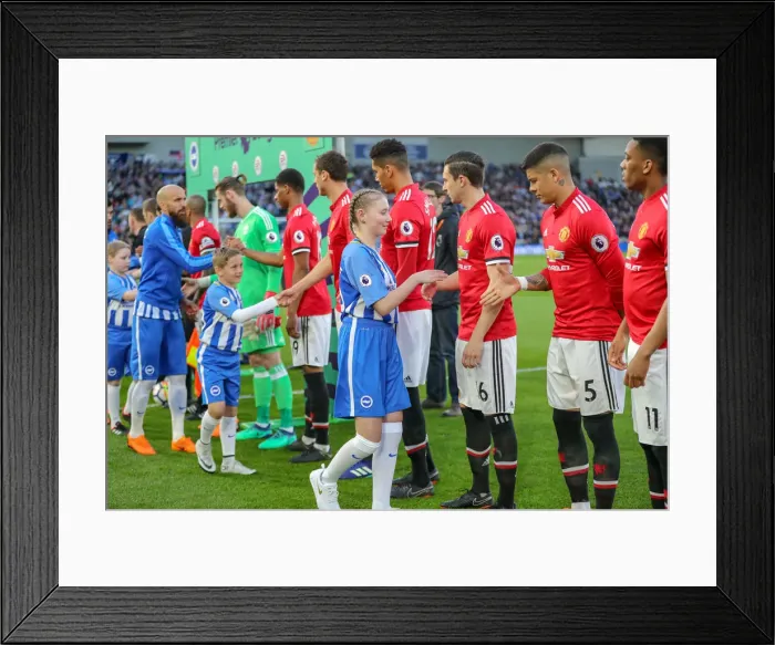 Framed Print : Mascots - Man Utd-7989 Framed Print : Mascots - Man Utd-7989