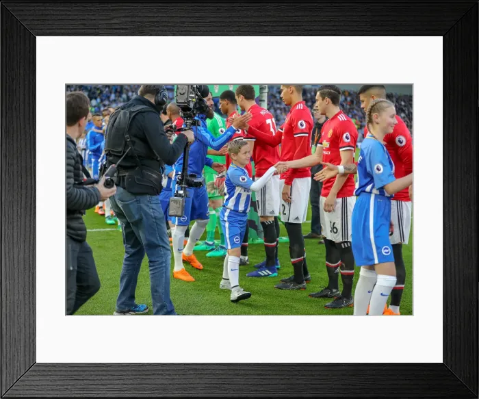 Framed Print : Mascots - Man Utd-7990 Framed Print : Mascots - Man Utd-7990