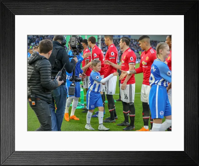 Framed Print : Mascots - Man Utd-7991 Framed Print : Mascots - Man Utd-7991