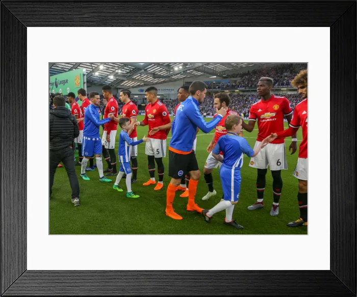 Framed Print : Mascots - Man Utd-9945 Framed Print : Mascots - Man Utd-9945