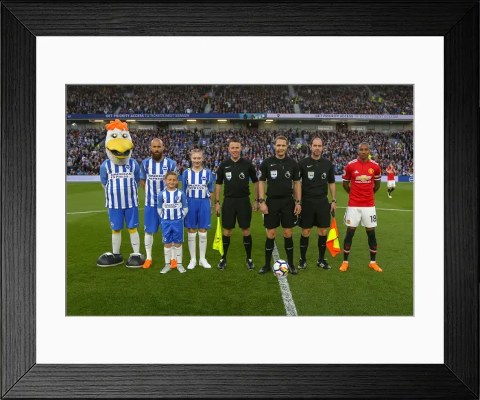 Framed Print : Mascots - Man Utd-9973 Framed Print : Mascots - Man Utd-9973