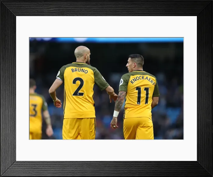 Framed Print : Manchester City vs. Brighton and Hove Albion: Premier League Showdown (09MAY18)