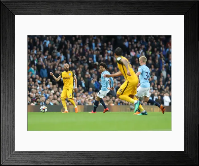 Framed Print : Manchester City vs. Brighton and Hove Albion: Premier League Showdown (09MAY18) Framed Print : Manchester City vs. Brighton and Hove Albion: Premier League Showdown (09MAY18)