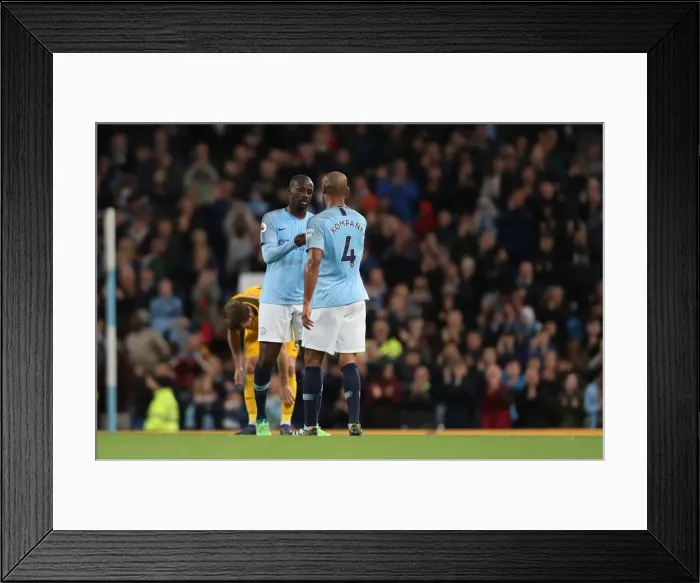 Framed Print : Premier League Showdown: Manchester City vs. Brighton & Hove Albion (09MAY18) Framed Print : Premier League Showdown: Manchester City vs. Brighton & Hove Albion (09MAY18)