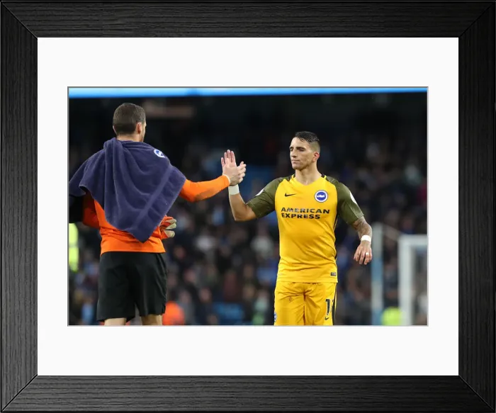 Framed Print : Premier League Showdown: Manchester City vs. Brighton and Hove Albion at The Etihad Stadium (09MAY18) Framed Print : Premier League Showdown: Manchester City vs. Brighton and Hove Albion at The Etihad Stadium (09MAY18)