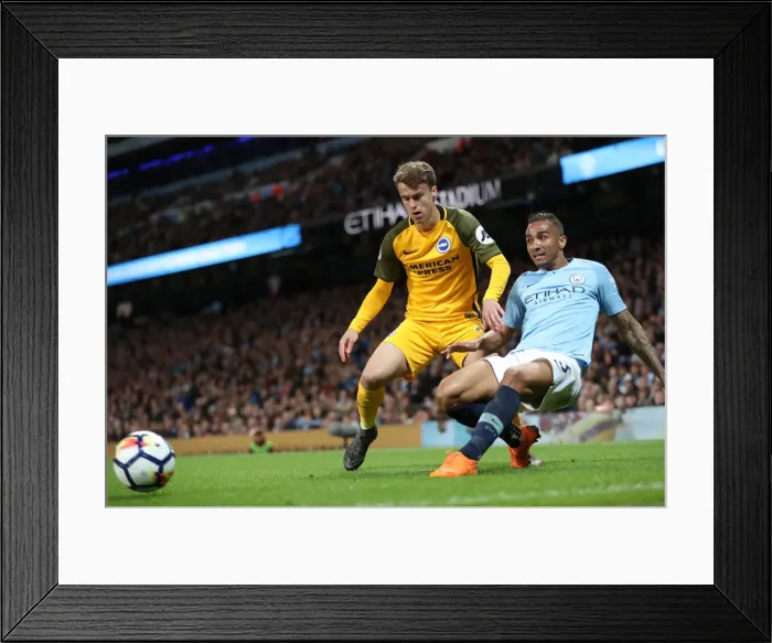 Framed Print : Premier League Showdown: Manchester City vs. Brighton & Hove Albion (09MAY18) Framed Print : Premier League Showdown: Manchester City vs. Brighton & Hove Albion (09MAY18)