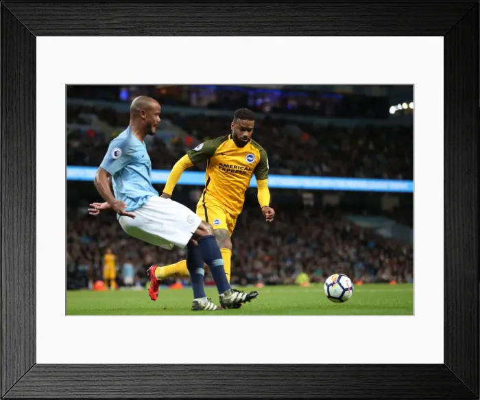 Framed Print : Premier League Showdown: Manchester City vs. Brighton & Hove Albion (09MAY18) Framed Print : Premier League Showdown: Manchester City vs. Brighton & Hove Albion (09MAY18)