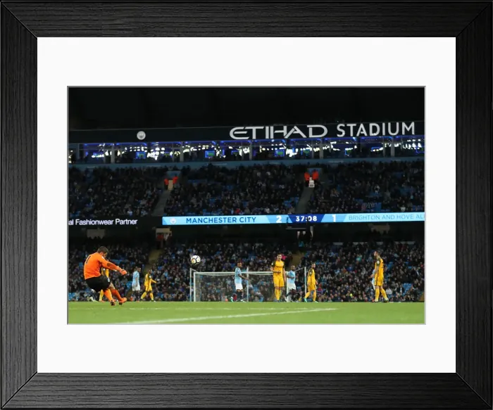 Framed Print : Premier League Showdown: Manchester City vs. Brighton and Hove Albion (09MAY18) Framed Print : Premier League Showdown: Manchester City vs. Brighton and Hove Albion (09MAY18)