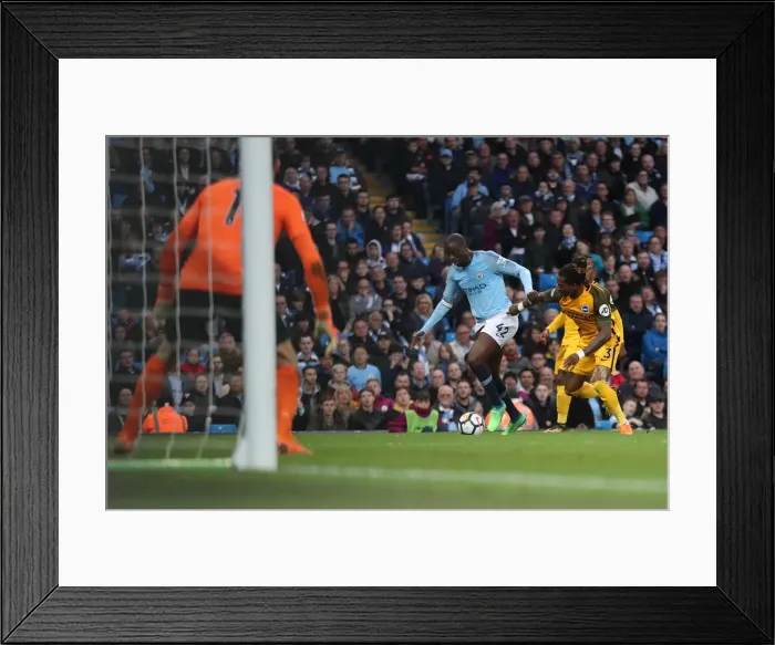 Framed Print : Manchester City vs. Brighton and Hove Albion: Premier League Showdown (09MAY18) Framed Print : Manchester City vs. Brighton and Hove Albion: Premier League Showdown (09MAY18)
