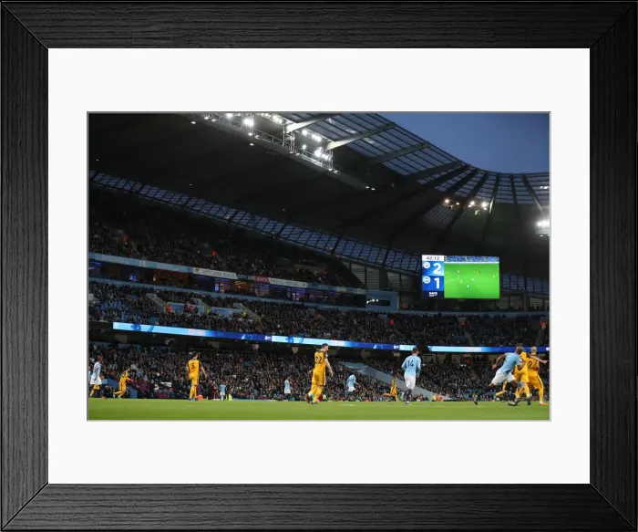 Framed Print : Premier League Showdown: Manchester City vs. Brighton and Hove Albion (09MAY18) Framed Print : Premier League Showdown: Manchester City vs. Brighton and Hove Albion (09MAY18)