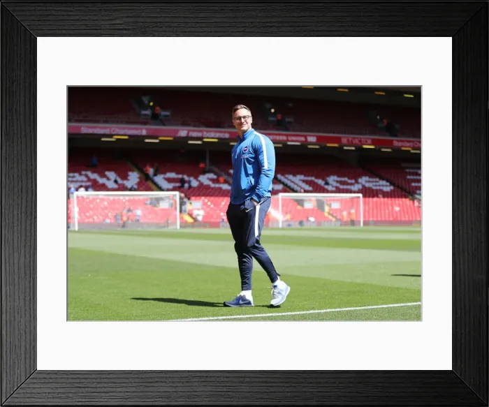 Framed Print : Premier League Showdown: Liverpool vs. Brighton & Hove Albion at Anfield on 13th May 2018