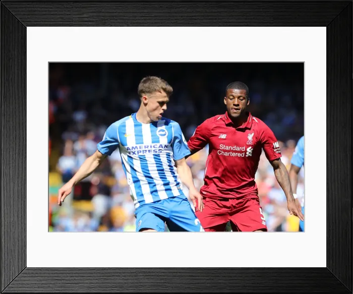 Framed Print : Liverpool vs. Brighton & Hove Albion: Premier League Battle at Anfield on 13May18 Framed Print : Liverpool vs. Brighton & Hove Albion: Premier League Battle at Anfield on 13May18