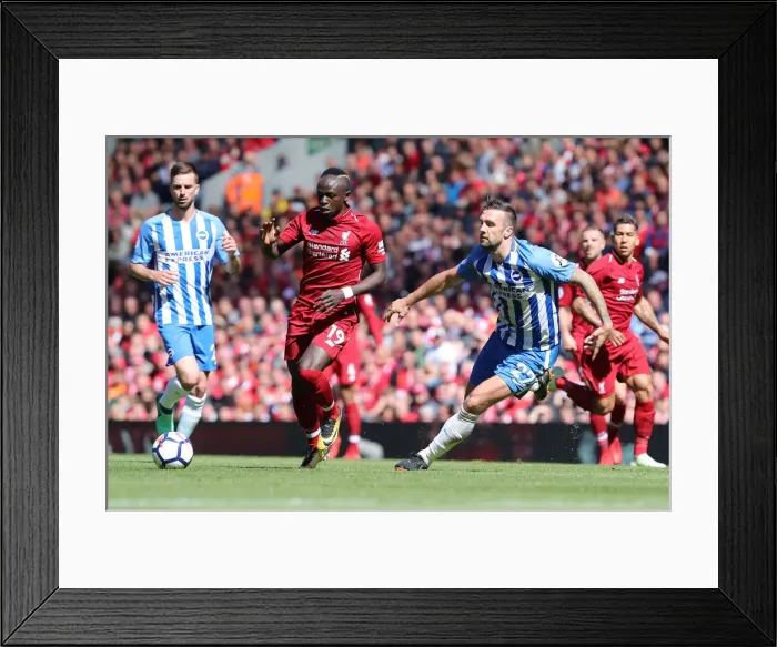 Framed Print : Liverpool vs. Brighton & Hove Albion: Premier League Clash at Anfield on 13May18 Framed Print : Liverpool vs. Brighton & Hove Albion: Premier League Clash at Anfield on 13May18