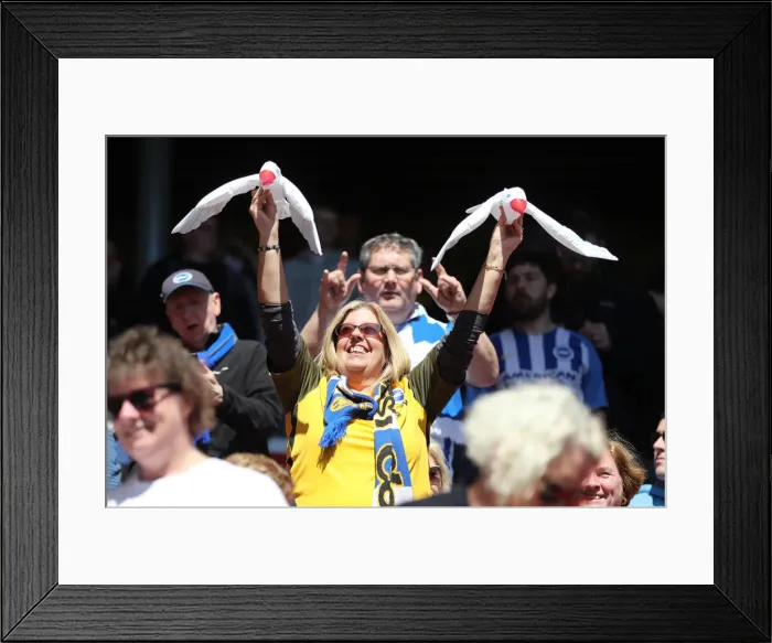 Framed Print : Premier League Showdown: Liverpool vs. Brighton & Hove Albion at Anfield on 13May18 Framed Print : Premier League Showdown: Liverpool vs. Brighton & Hove Albion at Anfield on 13May18