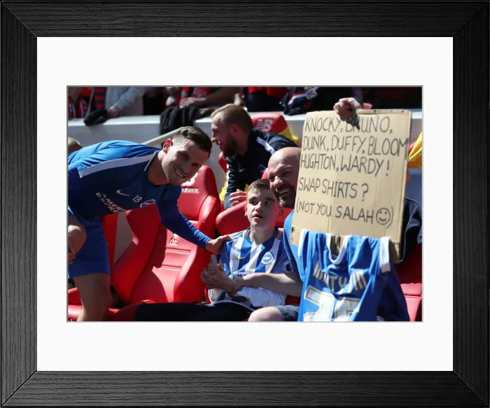 Framed Print : Liverpool vs. Brighton & Hove Albion: Intense Premier League Clash at Anfield on 13May18 Framed Print : Liverpool vs. Brighton & Hove Albion: Intense Premier League Clash at Anfield on 13May18
