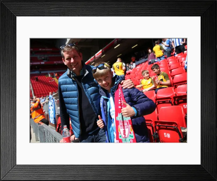 Framed Print : Premier League Showdown: Liverpool vs. Brighton & Hove Albion at Anfield on 13May18 Framed Print : Premier League Showdown: Liverpool vs. Brighton & Hove Albion at Anfield on 13May18
