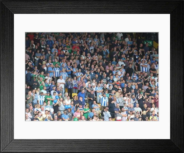 Framed Print : Premier League Showdown: Watford vs. Brighton & Hove Albion at Vicarage Road (11AUG18)