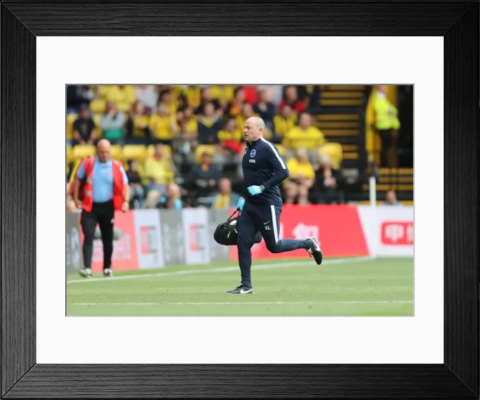 Framed Print : Premier League Showdown: Watford vs. Brighton and Hove Albion at Vicarage Road (11AUG18) Framed Print : Premier League Showdown: Watford vs. Brighton and Hove Albion at Vicarage Road (11AUG18)