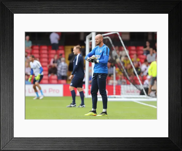 Framed Print : David Button Saves for Brighton and Hove Albion in Premier League Clash vs. Watford (11AUG18) Framed Print : David Button Saves for Brighton and Hove Albion in Premier League Clash vs. Watford (11AUG18)