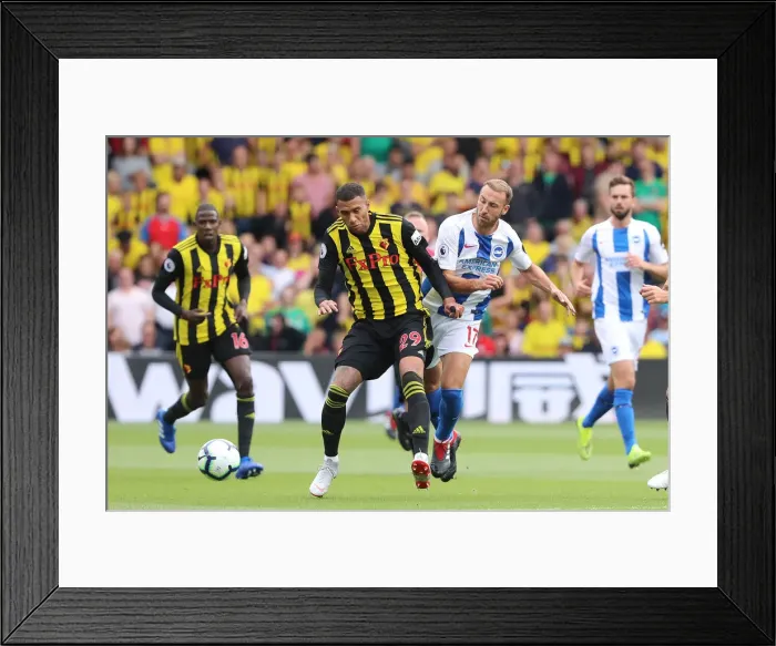 Framed Print : Murray and Capoue Clash: Watford vs. Brighton and Hove Albion, Premier League (11AUG18) Framed Print : Murray and Capoue Clash: Watford vs. Brighton and Hove Albion, Premier League (11AUG18)
