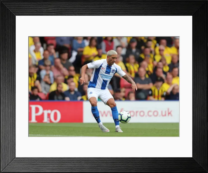 Framed Print : Premier League Showdown: Watford vs. Brighton and Hove Albion at Vicarage Road (11AUG18)