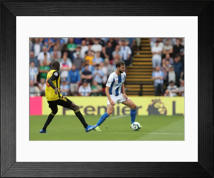 Framed Print : Premier League Showdown: Watford vs. Brighton and Hove Albion at Vicarage Road (11AUG18)