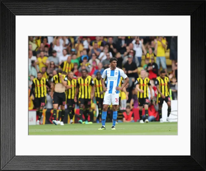 Framed Print : Premier League Showdown: Watford vs. Brighton and Hove Albion at Vicarage Road (11AUG18) Framed Print : Premier League Showdown: Watford vs. Brighton and Hove Albion at Vicarage Road (11AUG18)