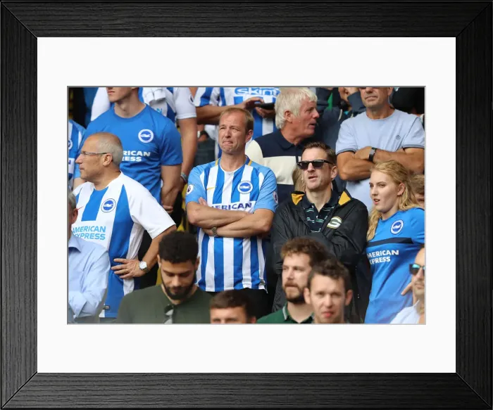Framed Print : Passionate Battle: Watford vs. Brighton and Hove Albion Fans at Vicarage Road (11AUG18) Framed Print : Passionate Battle: Watford vs. Brighton and Hove Albion Fans at Vicarage Road (11AUG18)