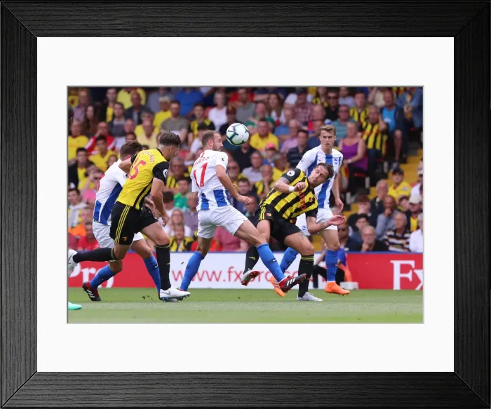 Framed Print : Murray and Janmaat in Action: Watford vs. Brighton and Hove Albion, Premier League (11AUG18) Framed Print : Murray and Janmaat in Action: Watford vs. Brighton and Hove Albion, Premier League (11AUG18)