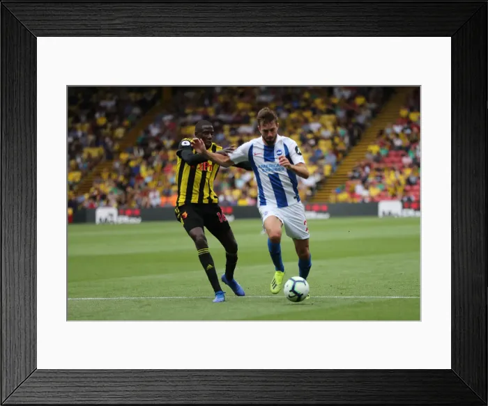 Framed Print : Premier League Showdown: Watford vs. Brighton and Hove Albion at Vicarage Road (11AUG18) Framed Print : Premier League Showdown: Watford vs. Brighton and Hove Albion at Vicarage Road (11AUG18)