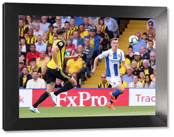 Solly March in Action: Watford vs. Brighton and Hove Albion, Premier League (11Aug18)