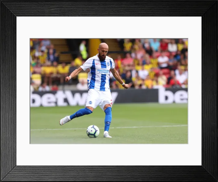 Framed Print : Bruno of Brighton and Hove Albion Faces Off Against Watford in Premier League Clash (11AUG18) Framed Print : Bruno of Brighton and Hove Albion Faces Off Against Watford in Premier League Clash (11AUG18)