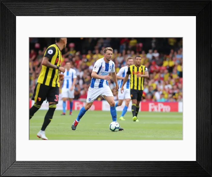 Framed Print : Dale Stephens in Action: Watford vs. Brighton and Hove Albion, Premier League (11th August 2018) Framed Print : Dale Stephens in Action: Watford vs. Brighton and Hove Albion, Premier League (11th August 2018)