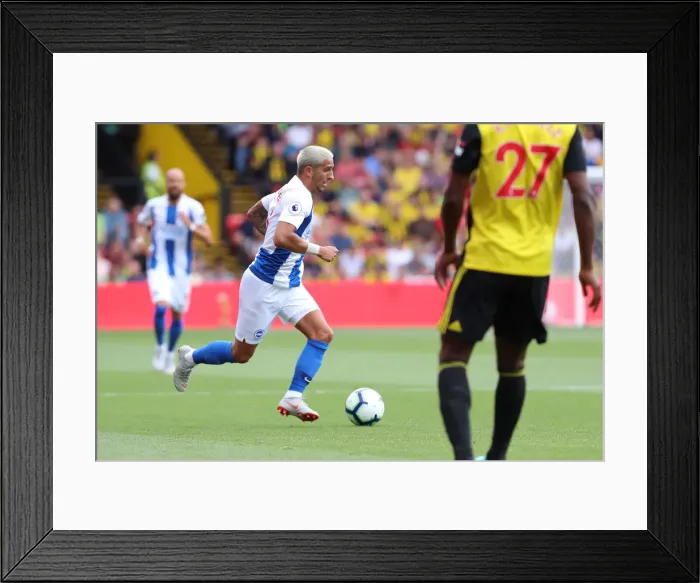 Framed Print : Anthony Knockaert in Action: Brighton and Hove Albion vs. Watford, Premier League (11AUG18) Framed Print : Anthony Knockaert in Action: Brighton and Hove Albion vs. Watford, Premier League (11AUG18)