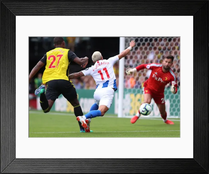 Framed Print : Anthony Knockaert's Penalty Box Tumble: Watford vs. Brighton & Hove Albion (11AUG18) Framed Print : Anthony Knockaert's Penalty Box Tumble: Watford vs. Brighton & Hove Albion (11AUG18)