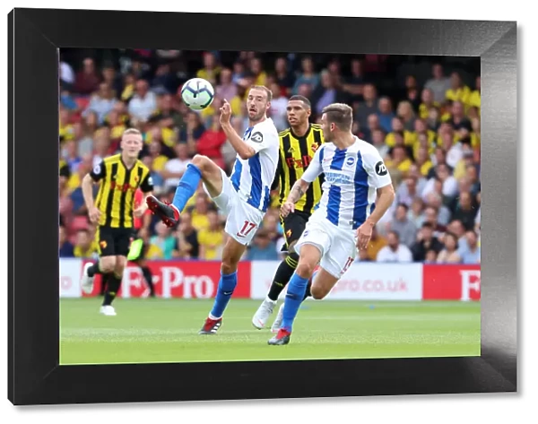 Glenn Murray Scores the Winning Goal for Brighton and Hove Albion Against Watford (11AUG18)
