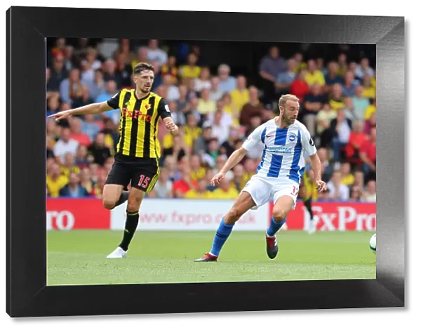 Glenn Murray in Action: Brighton and Hove Albion vs. Watford, Premier League (11AUG18)