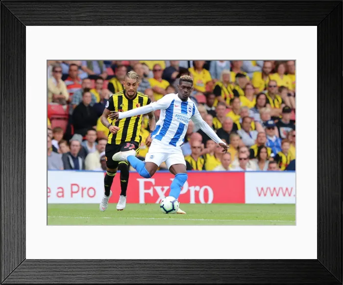 Framed Print : Brighton's Yves Bissouma in Action Against Watford - Premier League Matchday 1, 2018 Framed Print : Brighton's Yves Bissouma in Action Against Watford - Premier League Matchday 1, 2018
