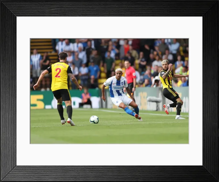 Framed Print : Premier League Showdown: Watford vs. Brighton & Hove Albion at Vicarage Road (11AUG18) Framed Print : Premier League Showdown: Watford vs. Brighton & Hove Albion at Vicarage Road (11AUG18)
