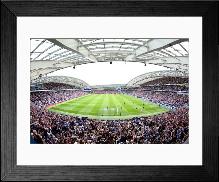 Framed Print : Brighton and Hove Albion vs Manchester United: Premier League Showdown at American Express Community Stadium (19th August 2018)