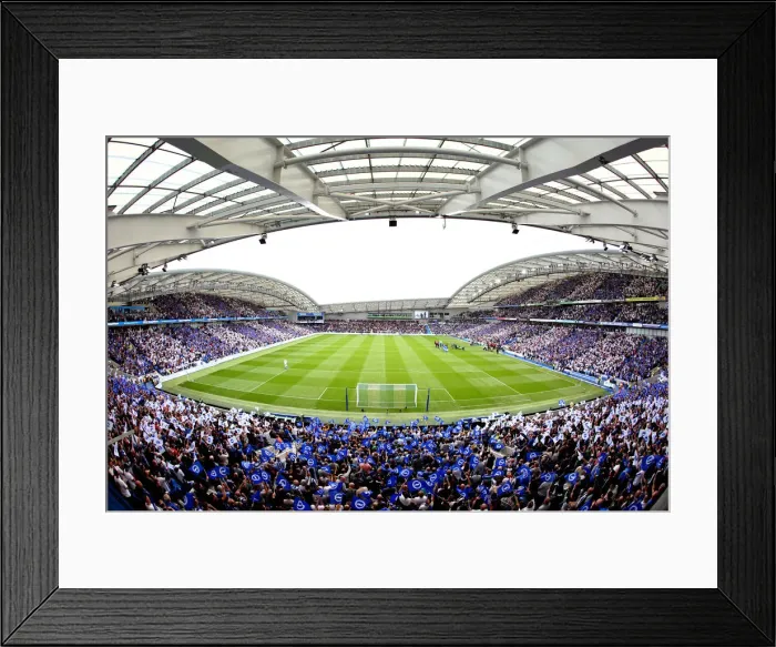 Framed Print : Brighton and Hove Albion vs Manchester United: Premier League Showdown at American Express Community Stadium (19th August 2018)