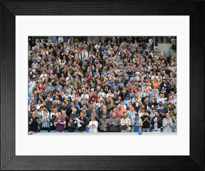 Framed Print : Brighton and Hove Albion vs Manchester United: Premier League Showdown at American Express Community Stadium (19th August 2018)