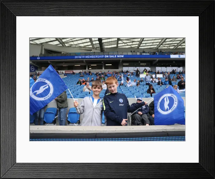 Framed Print : Premier League Showdown: Brighton & Hove Albion vs Manchester United (19th August 2018) - American Express Community Stadium Framed Print : Premier League Showdown: Brighton & Hove Albion vs Manchester United (19th August 2018) - American Express Community Stadium