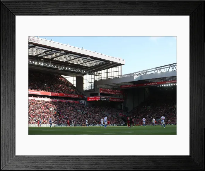 Framed Print : Premier League Showdown: Liverpool vs. Brighton and Hove Albion at Anfield (25AUG18) Framed Print : Premier League Showdown: Liverpool vs. Brighton and Hove Albion at Anfield (25AUG18)
