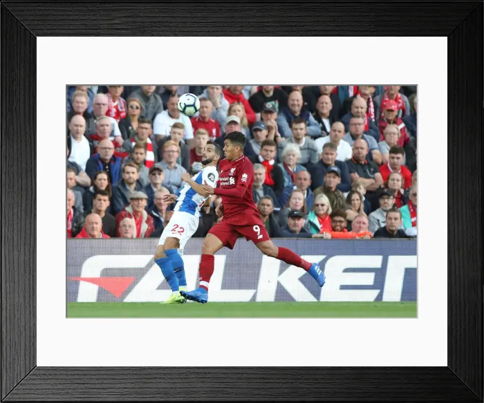 Framed Print : Premier League Showdown: Liverpool vs. Brighton and Hove Albion at Anfield (25AUG18) Framed Print : Premier League Showdown: Liverpool vs. Brighton and Hove Albion at Anfield (25AUG18)