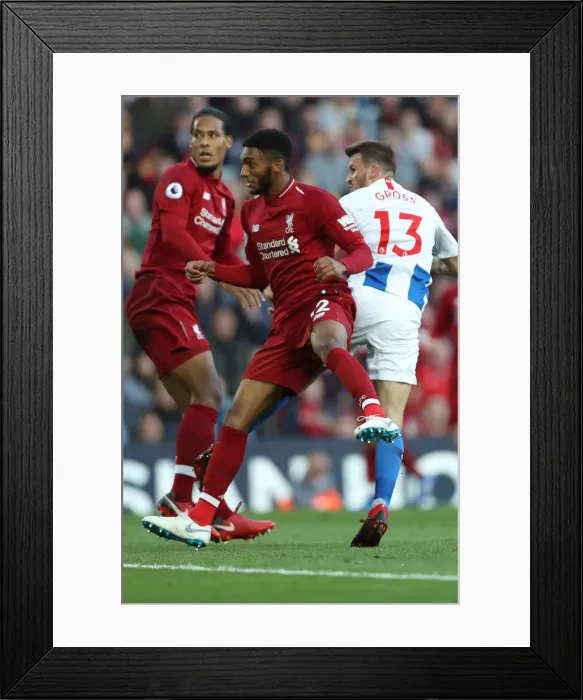 Framed Print : Premier League Showdown: Liverpool vs. Brighton and Hove Albion at Anfield (25AUG18) Framed Print : Premier League Showdown: Liverpool vs. Brighton and Hove Albion at Anfield (25AUG18)